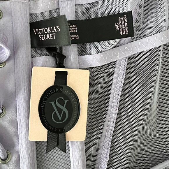 Victoria’s Secret Designer Collection Fairy Corset Size 34 C Lilac Lingerie Sexy - Picture 2 of 9